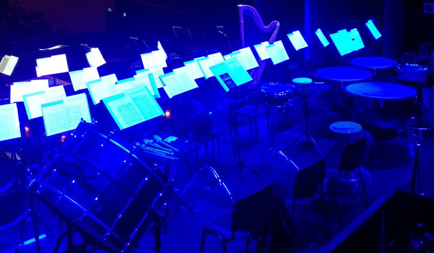 Noleggio illuminazione a led per teatro Padova - leggi per orchestra